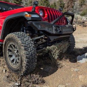 Jeep Wrangler Bumper - Front - Go Rhino - Rockline - Black - `18-`20